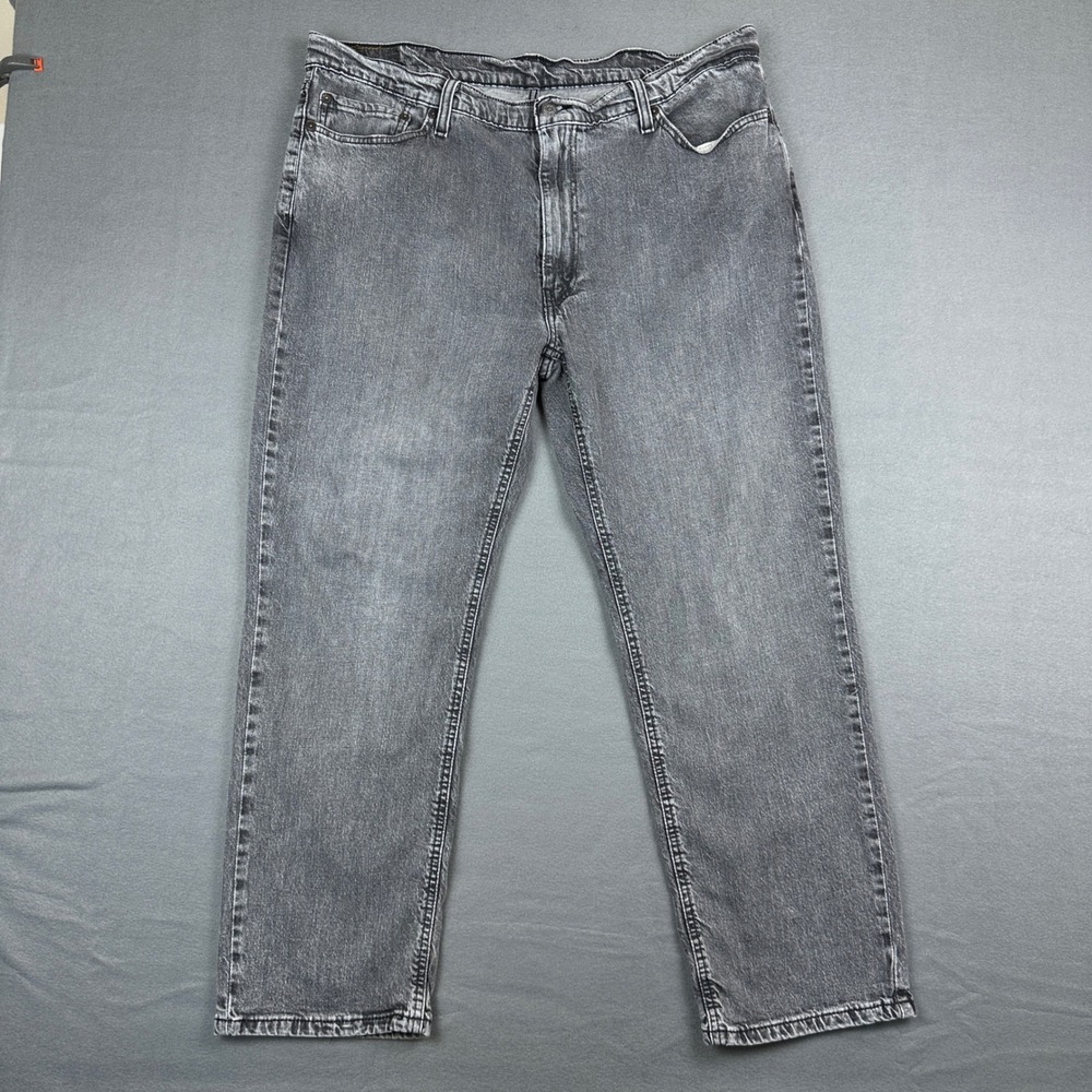 Levis 541 Athletic Taper Gray Jeans Mens 38x28 Faded Denim Casual Pants